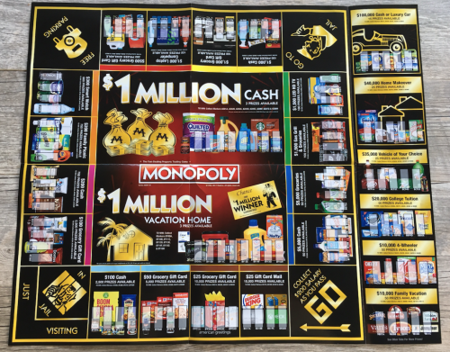 2018 safeway monopoly rare pieces